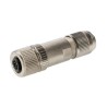 Phoenix Contact Circular Connector, Cable Mount, 4 Contacts, Female Plug, M12 Size, 48-60 V, 4A Current, Zinc 1424683