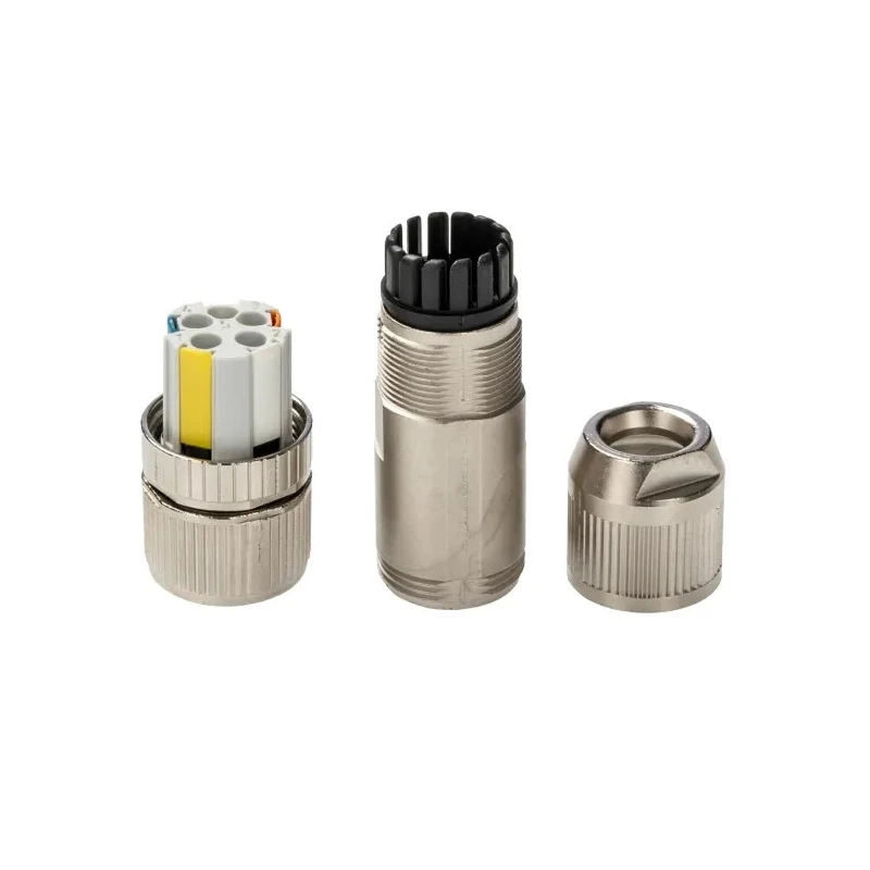 Phoenix Contact Circular Connector, Cable Mount, 4 Contacts, Female Plug, M12 Size, 48-60 V, 4A Current, Zinc 1424683