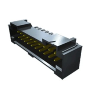 Samtec PCB Header T2M Series Right Angle Surface Mount 14 Contacts 2 mm Pitch Shrouded T2M-107-01-L-D-RA-WT