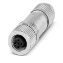 Phoenix Contact Circular Connector 3 Contacts Cable M12 Plug Female IP65 IP67 SACC Series 1424696