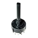 C & K Panel Mount 4 Position 3PST Rotary Switch, Through Hole Terminal, 2.5A, 125V AC/DC A30415RNCQ