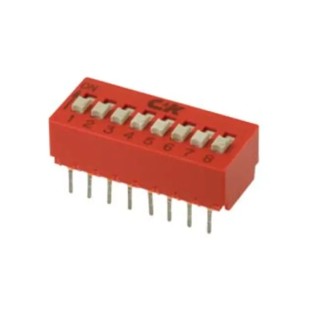 C & K Rotary Coded DIP Switch Raised Slide Actuator BD09AV