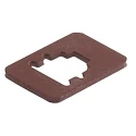 Hirschmann Light Brown Flat Gasket Accessory for GMN Series Cable Socket 2+E Nitrile 733273002 GMN 209-3 NBR light brown