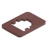 Hirschmann Light Brown Flat Gasket Accessory for GMN Series Cable Socket 2+E Nitrile 733273002 GMN 209-3 NBR light brown