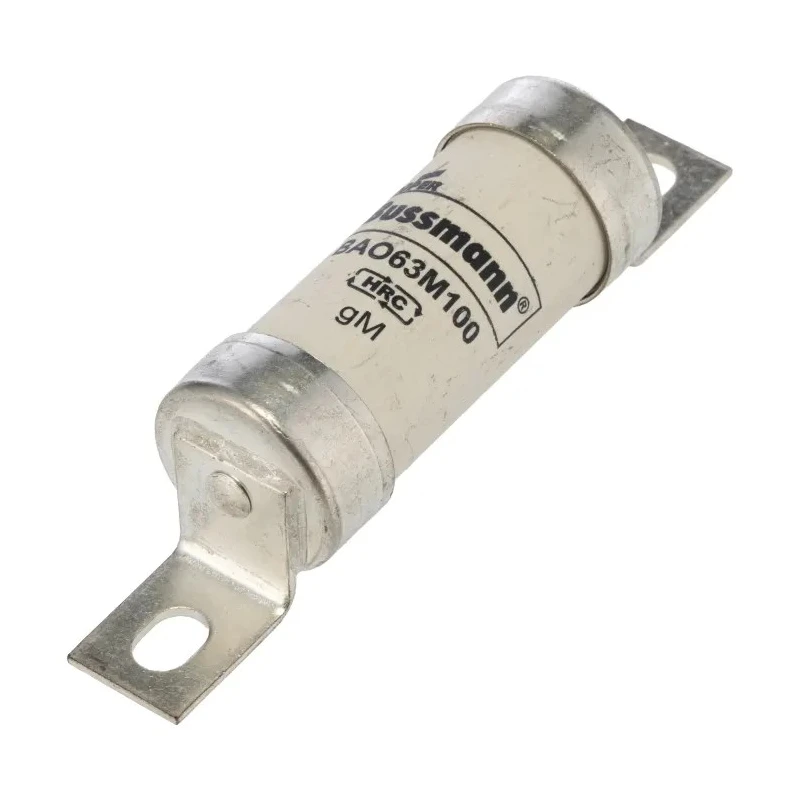 Eaton 63A British Standard Fuse A3 500V High Rupture Capacity Tag Fuse 73.5 mm BAO63M100