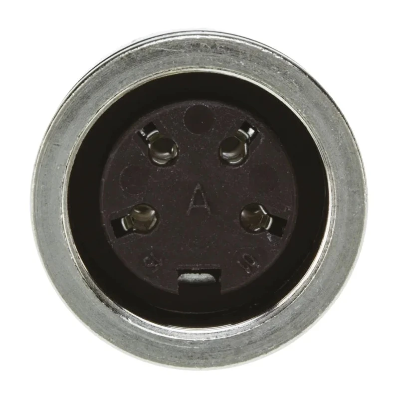 Amphenol Industrial C 091 D 4 Pole Straight M16 Panel Mount DIN Socket, 5A, 300 V AC/DC, IP67, Screw-On C091-31N004-1002