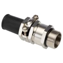 Lapp SKINDICHT Series Cable Gland, M25 Thread Size, 17-19mm Cable Diameter, Brass, IP55, 52103030+59000620