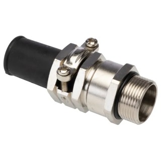 Lapp SKINDICHT Series Cable Gland, M25 Thread Size, 17-19mm Cable Diameter, Brass, IP55, 52103030+59000620