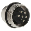 Amphenol Industrial C 091 D 6 Pole Straight M16 DIN Plug, Panel Mount, 5A, 300V AC/DC, IP67, Screw C091-31W006-1002