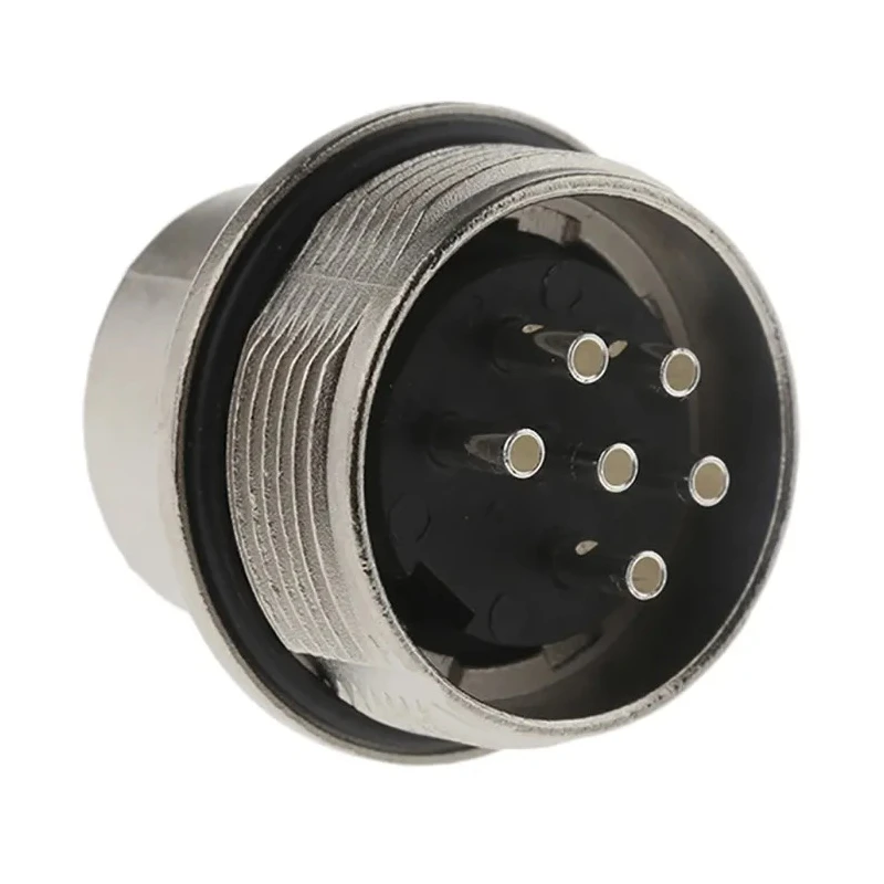 Amphenol Industrial C 091 D 6 Pole Straight M16 DIN Plug, Panel Mount, 5A, 300V AC/DC, IP67, Screw C091-31W006-1002
