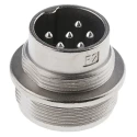 Amphenol Industrial C 091 D 6 Pole Straight M16 DIN Plug, Panel Mount, 5A, 300V AC/DC, IP67, Screw C091-31W006-1002