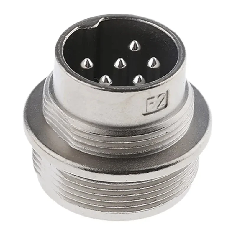 Amphenol Industrial C 091 D 6 Pole Straight M16 DIN Plug, Panel Mount, 5A, 300V AC/DC, IP67, Screw C091-31W006-1002