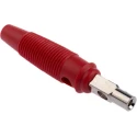 Staubli Hirschmann Test & Measurement Red Male Banana Plug 4 mm Connector Screw Termination 60V DC 16A Nickel 930058101