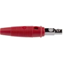 Staubli Hirschmann Test & Measurement Red Male Banana Plug 4 mm Connector Screw Termination 60V DC 16A Nickel 930058101