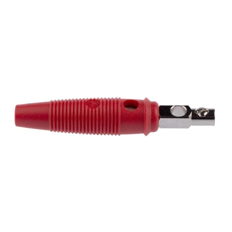Staubli Hirschmann Test & Measurement Red Male Banana Plug 4 mm Connector Screw Termination 60V DC 16A Nickel 930058101