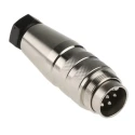 Amphenol Industrial 7 Pole Straight M16 DIN Plug, Cable Mount, 5A, 300 V AC/DC, IP67, Screw-On, Male Connector C09131H0071002