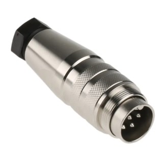 Amphenol Industrial 7 Pole Straight M16 DIN Plug, Cable Mount, 5A, 300 V AC/DC, IP67, Screw-On, Male Connector C09131H0071002