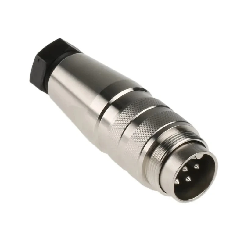 Amphenol Industrial 7 Pole Straight M16 DIN Plug, Cable Mount, 5A, 300 V AC/DC, IP67, Screw-On, Male Connector C09131H0071002