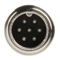Amphenol Industrial 7 Pole Straight M16 DIN Plug, Cable Mount, 5A, 300 V AC/DC, IP67, Screw-On, Male Connector C09131H0071002