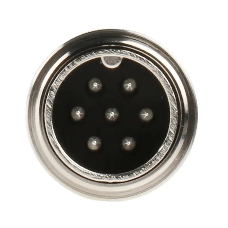 Amphenol Industrial 7 Pole Straight M16 DIN Plug, Cable Mount, 5A, 300 V AC/DC, IP67, Screw-On, Male Connector C09131H0071002