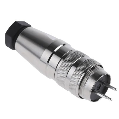 Amphenol Industrial DIN Plug 3 Pole Straight M16 Cable Male 5A 300V AC/DC IP67 Screw-On C09131H0031002