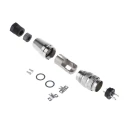 Amphenol Industrial DIN Plug 3 Pole Straight M16 Cable Male 5A 300V AC/DC IP67 Screw-On C09131H0031002