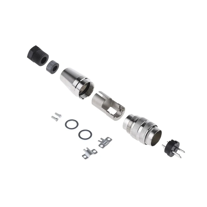 Amphenol Industrial DIN Plug 3 Pole Straight M16 Cable Male 5A 300V AC/DC IP67 Screw-On C09131H0031002