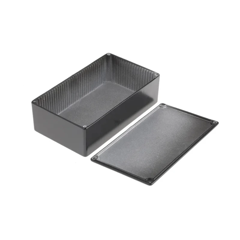 RS PRO Black Shielded Die Cast Aluminium General Purpose Enclosure IP54 24.5 mm x 101 mm x 50 mm IP54
