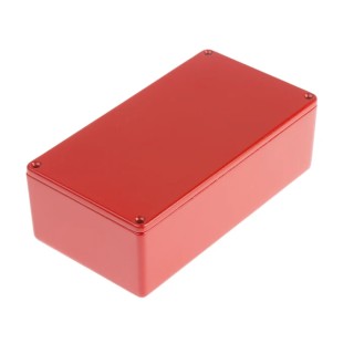 RS PRO Die Cast Aluminium Enclosure with Red Lid, IP54, 49.8 mm Height, 152 mm Length, 82 mm Width, Model 158-5313