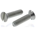 RS PRO Slot Countersunk Stainless Steel Machine Screw 25 mm M6 158-3534