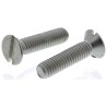 RS PRO Slot Countersunk Stainless Steel Machine Screw 25 mm M6 158-3534