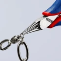Knipex Long Nose Plier with Comfort Grip Handle, Chrome Steel, Mirror Polished, 115mm Overall Length, 22.5mm Jaw 35 32 115