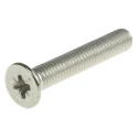 RS PRO Pozidriv Countersunk Stainless Steel Machine Screw 30 mm M5 158-3708