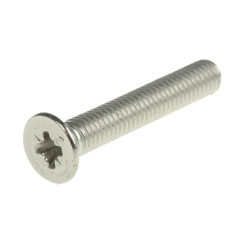 RS PRO Pozidriv Countersunk Stainless Steel Machine Screw 30 mm M5 158-3708