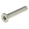 RS PRO Pozidriv Countersunk Stainless Steel Machine Screw 30 mm M5 158-3708
