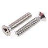 RS PRO Pozidriv Countersunk Stainless Steel Machine Screw 30 mm M6 158-3764