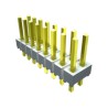 Samtec HTSW Series Straight Through Hole Pin Header, 10 Contacts, 2.54 mm Pitch, 2 Row, Unshrouded HTSW-105-07-L-D