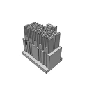 Samtec IPD1 Male Crimp Connector Housing 2.54 mm Pitch 10 Way 2 Row Straight 