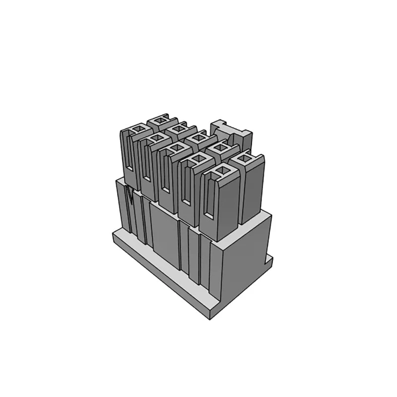 Samtec IPD1 Male Crimp Connector Housing 2.54 mm Pitch 10 Way 2 Row Straight 
