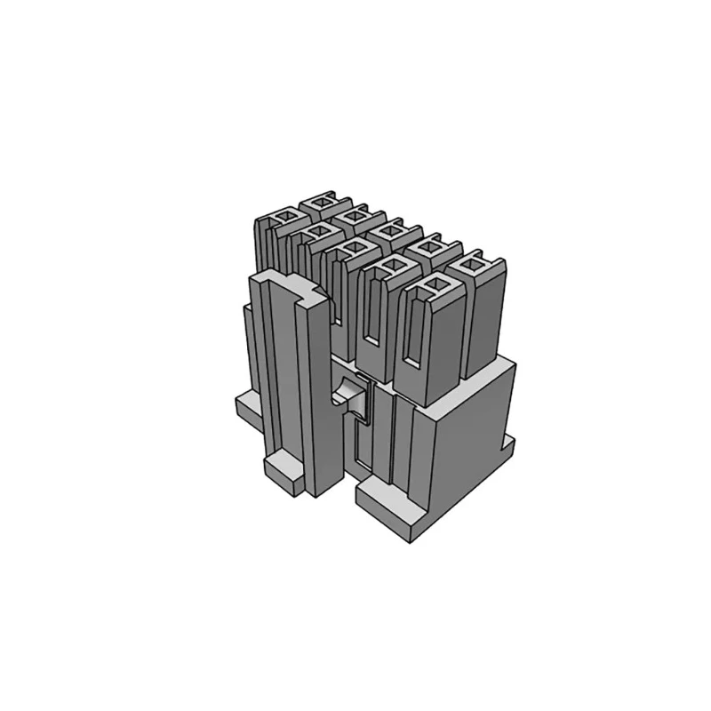 Samtec IPD1 Male Crimp Connector Housing 2.54 mm Pitch 10 Way 2 Row Straight 