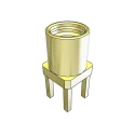 Samtec MMCX Series Micro Miniature Coaxial Connector Through Hole Female 50 Ω Straight Body Solder MMCX-J-P-H-ST-TH1