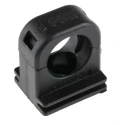 PMA Black Polyamide 66 Cable Clip with 16 mm Maximum Bundle Diameter and Screw Fixing BFH-12-0