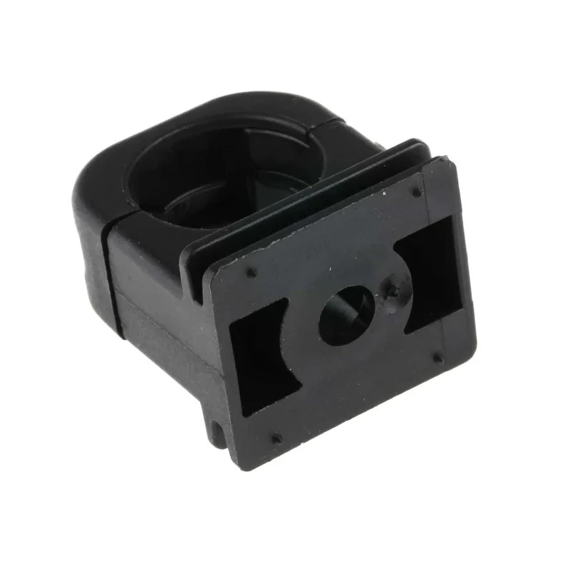 PMA Black Polyamide 66 Cable Clip with 16 mm Maximum Bundle Diameter and Screw Fixing BFH-12-0