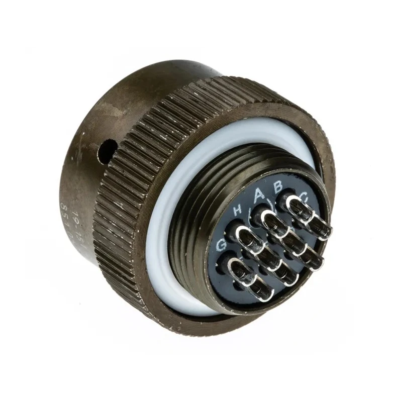 Souriau Sunbank by Eaton MIL Spec Circular Connector 10 Way Cable, Copper Alloy Straight, Male-Female, 500V 85106EC1210S50