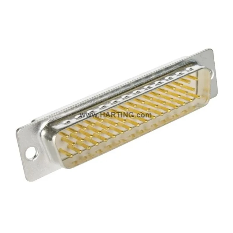 HARTING D-Sub 50 Way Straight 2.77 mm Pitch Panel Mount D-Sub Connector Male 09670505604