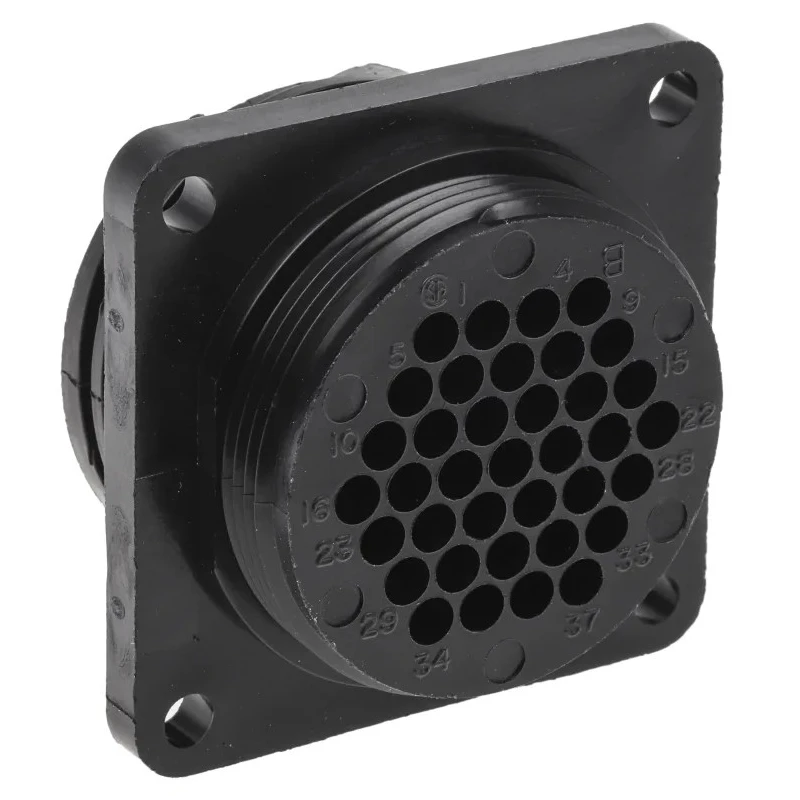 TE Connectivity Circular Connector Panel Mount Socket Female 37 Contacts 250V CPC Series 206306-1