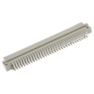 HARTING DIN 41612 96 Way 2.54 mm Pitch, Type Through Hole, Type C/2, Type Solder Class C2, 3 Row Male, Right 09033966921