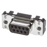 HARTING D-Sub 9 Way Straight 2.74 mm Pitch Through Hole D-Sub Connector with M3 Threaded Insert Female 09661117501