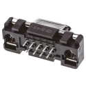 HARTING D-Sub 9 Way Straight 2.74 mm Pitch Through Hole D-Sub Connector with M3 Threaded Insert Female 09661117501