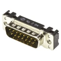 HARTING 15 Way Straight 2.74 mm Pitch Through Hole D-Sub Connector with M3 Threaded Insert Male 09652217701